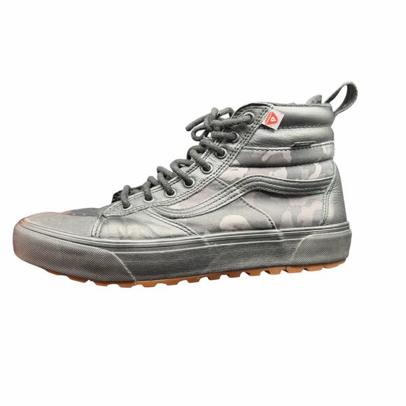 Vans Sk8-Hi MTE Black Camo Leather Water-Repellent Boots Men’s 10 - Picture 10 of 14